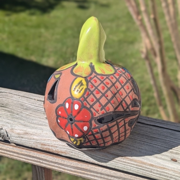 BlueOrange Pottery Colorful Pumpkin Lantern - Picture 3 of 5